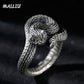 Dragon Hollywood X - Rattlesnake Ring Vintage Silver Plated Snake Ring Party Rings Women Men Ring Cool Jewelry - BEVERLY HILLS - CALIFORNIA