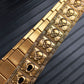 Dragon Hollywood X - UNISEX - Stainless steel Belt metal waistband Golden Skull Skeleton Buckle Self-defense high quality gold belt - BEVERLY HILLS CALIFORNIA