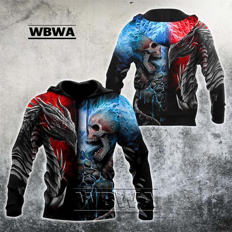 Dragon Hollywood X - Beautiful Fire Dragon 3D All Over Printed UNISEX Hoodie hoodies Sweatshirt Streetwear Casual Jacket Tracksuit - BEVERLY HILLS CALIFORNIA