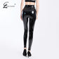 Dragon Hollywood X - Black Pu Leather Pants Unisex High Waist Leather Leggings Trousers Women Men Thick Stretch Pantalon Mujer - BEVERLY HILLS - CALIFORNIA