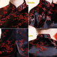 Dragon Hollywood X - Vintage Flower Women Chinese Traditional Satin Blouse Summer Sexy Shirt Novelty Dragon Clothing Tops Plus Size 3XL4XL WS009