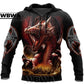 Dragon Hollywood X - Dragon And Tiger Tattoos 3D Printed Unisex Deluxe Hoodie Men Sweatshirt Streetwear Pullover Casual Jacket Tracksuit - BEVERLY HILLS CALIFORNIA