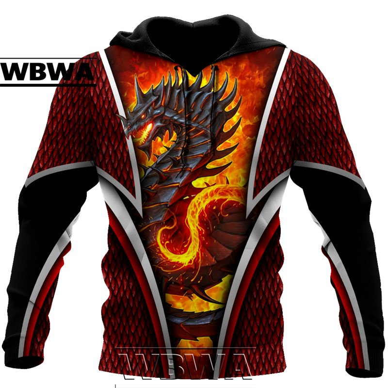Dragon Hollywood X - Dragon And Tiger Tattoos 3D Printed Unisex Deluxe Hoodie Men Sweatshirt Streetwear Pullover Casual Jacket Tracksuit - BEVERLY HILLS CALIFORNIA