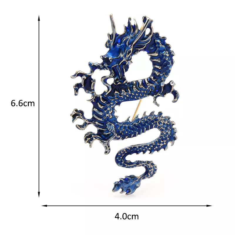 DRAGON HOLLYWOOD X - Enamel Flying Dragon Brooches For Women Unisex 4-color Pride Dragon Party Casual Brooch Pin Gifts - BEVERLY HILLS, CA
