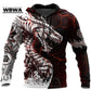 Dragon Hollywood X - Dragon And Tiger Tattoos 3D Printed Unisex Deluxe Hoodie Men Sweatshirt Streetwear Pullover Casual Jacket Tracksuit - BEVERLY HILLS CALIFORNIA