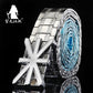 Dragon Hollywood X - UNISEX belts Stainless steel Belt metal waistband luxury designer Panther Buckle Strap self-defense - BEVERLY HILLS CALIFORNIA