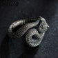 Dragon Hollywood X - Rattlesnake Ring Vintage Silver Plated Snake Ring Party Rings Women Men Ring Cool Jewelry - BEVERLY HILLS - CALIFORNIA