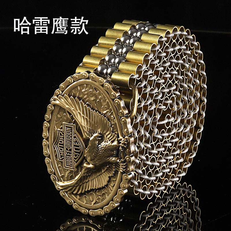 Dragon Hollywood X - UNISEX - Pure copper belt Luxury Metal designer belts fashion self defense tactical waistband - BEVERLY HILLS CALIFORNIA