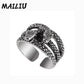Dragon Hollywood X - Rattlesnake Ring Vintage Silver Plated Snake Ring Party Rings Women Men Ring Cool Jewelry - BEVERLY HILLS - CALIFORNIA