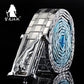 Dragon Hollywood X - UNISEX belts Stainless steel Belt metal waistband luxury designer Panther Buckle Strap self-defense - BEVERLY HILLS CALIFORNIA