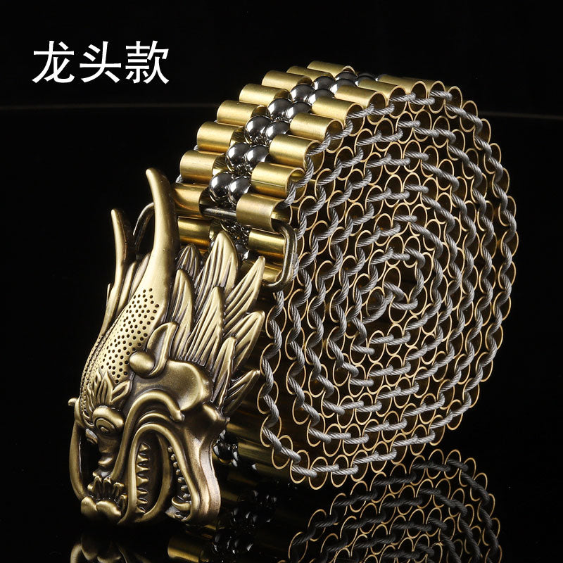 Dragon Hollywood X - UNISEX - Pure copper belt Luxury Metal designer belts fashion self defense tactical waistband - BEVERLY HILLS CALIFORNIA