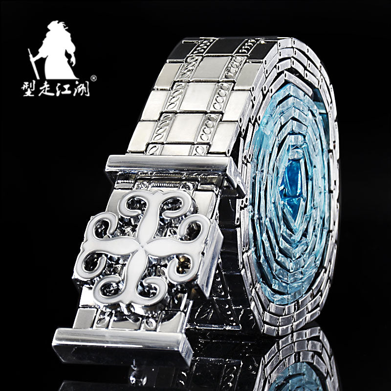 Dragon Hollywood X - UNISEX belts Stainless steel Belt metal waistband luxury designer Panther Buckle Strap self-defense - BEVERLY HILLS CALIFORNIA