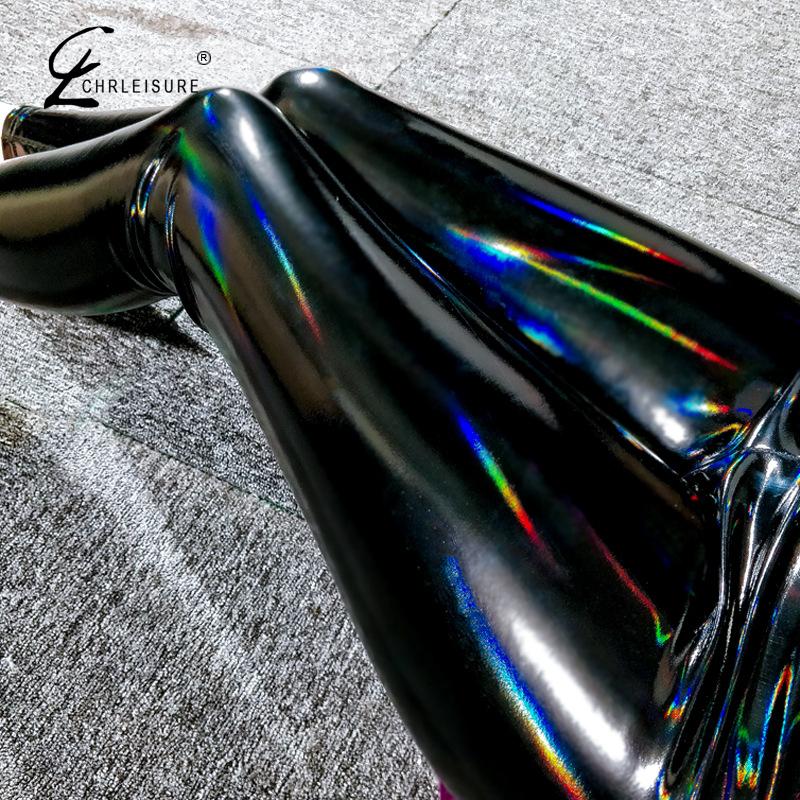 Dragon Hollywood X - Black Pu Leather Pants Unisex High Waist Leather Leggings Trousers Women Men Thick Stretch Pantalon Mujer - BEVERLY HILLS - CALIFORNIA
