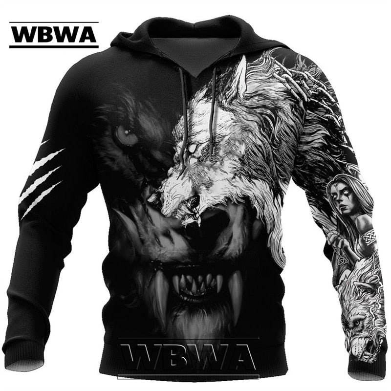 Dragon Hollywood X - Dragon And Tiger Tattoos 3D Printed Unisex Deluxe Hoodie Men Sweatshirt Streetwear Pullover Casual Jacket Tracksuit - BEVERLY HILLS CALIFORNIA