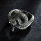 Dragon Hollywood X - Rattlesnake Ring Vintage Silver Plated Snake Ring Party Rings Women Men Ring Cool Jewelry - BEVERLY HILLS - CALIFORNIA