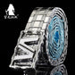 Dragon Hollywood X - UNISEX belts Stainless steel Belt metal waistband luxury designer Panther Buckle Strap self-defense - BEVERLY HILLS CALIFORNIA