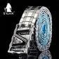 Dragon Hollywood X - UNISEX belts Stainless steel Belt metal waistband luxury designer Panther Buckle Strap self-defense - BEVERLY HILLS CALIFORNIA