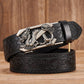 Dragon Hollywood X - Fashion Embossed Retro Male Female Unisex Belts Cowhide Genuine Leather Belt Dragon Pattern Automatic Buckle Strap - BEVERLY HILLS