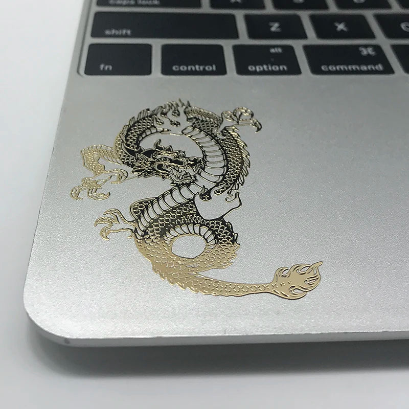 Dragon Hollywood X - Personality Dragon tiger figure Yin and Yang mobile phone computer decorative sticker eight diagrams Dragon fight metal stickers -BEVERLY HILLS, CA