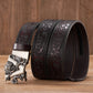 Dragon Hollywood X - Fashion Embossed Retro Male Female Unisex Belts Cowhide Genuine Leather Belt Dragon Pattern Automatic Buckle Strap - BEVERLY HILLS