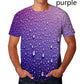 Dragon Hollywood X - Fashion Raindrop 3D Printing T Shirt Water drop Unisex Funny Short Sleeve Tee
