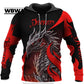 Dragon Hollywood X - Dragon And Tiger Tattoos 3D Printed Unisex Deluxe Hoodie Men Sweatshirt Streetwear Pullover Casual Jacket Tracksuit - BEVERLY HILLS CALIFORNIA