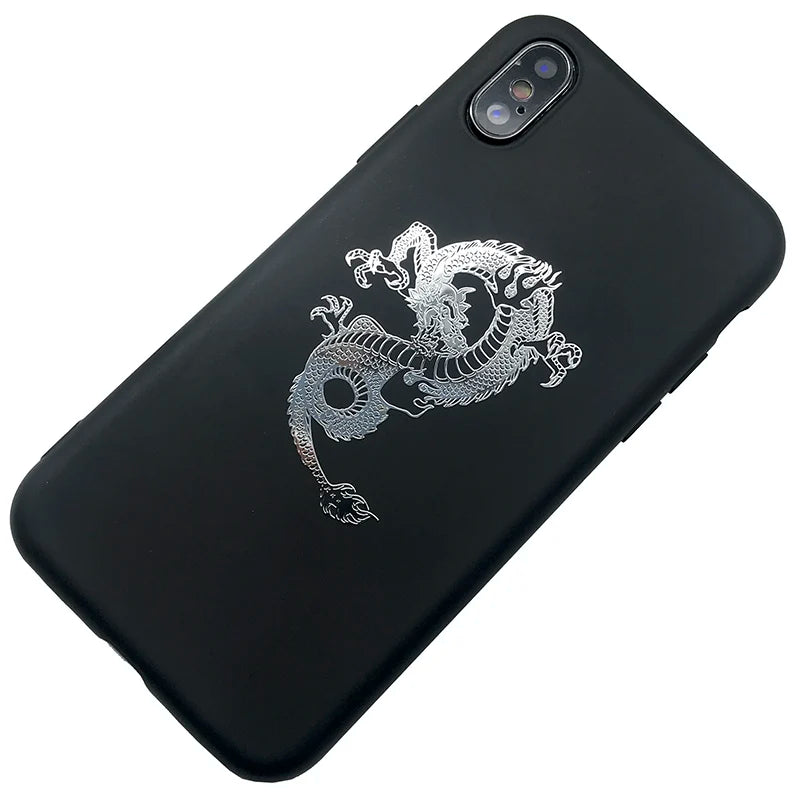 Dragon Hollywood X - Personality Dragon tiger figure Yin and Yang mobile phone computer decorative sticker eight diagrams Dragon fight metal stickers -BEVERLY HILLS, CA
