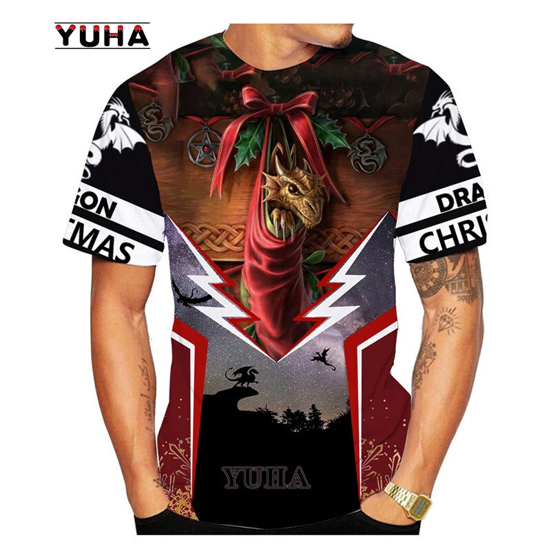 Dragon Hollywood X - Flying Dragon Art 3D Printed Mens and Womens Childrens T-shirt Summer Cool O Neck Short Sleeve Tee Tops Plus Size Hip Hop Streetwear Hipster T Shirt