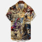 Dragon Hollywood X - 2023 3d Myth Retro Animal Men's Hawaiian Shirts Lapel Mens Womens Children Shirt Summer Shirts Lionfish Dragon Print Short Sleeve Loose Eu Size