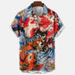 Dragon Hollywood X - 2023 3d Myth Retro Animal Men's Hawaiian Shirts Lapel Mens Womens Children Shirt Summer Shirts Lionfish Dragon Print Short Sleeve Loose Eu Size