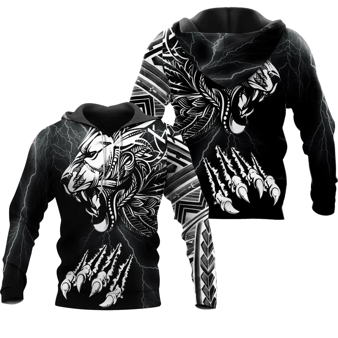 Dragon Hollywood X - Dragon And Tiger Tattoos 3D Printed Unisex Deluxe Hoodie Men Sweatshirt Streetwear Pullover Casual Jacket Tracksuit - BEVERLY HILLS CALIFORNIA