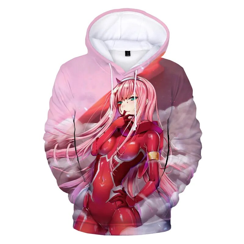 Dragon Hollywood X -  DARLING in the FRANXX 3D Hoodies Anime Zero Two Hoodie Sweatshirts Boys Girls Cute Clothes Men Women Streetwear Cool Pullover