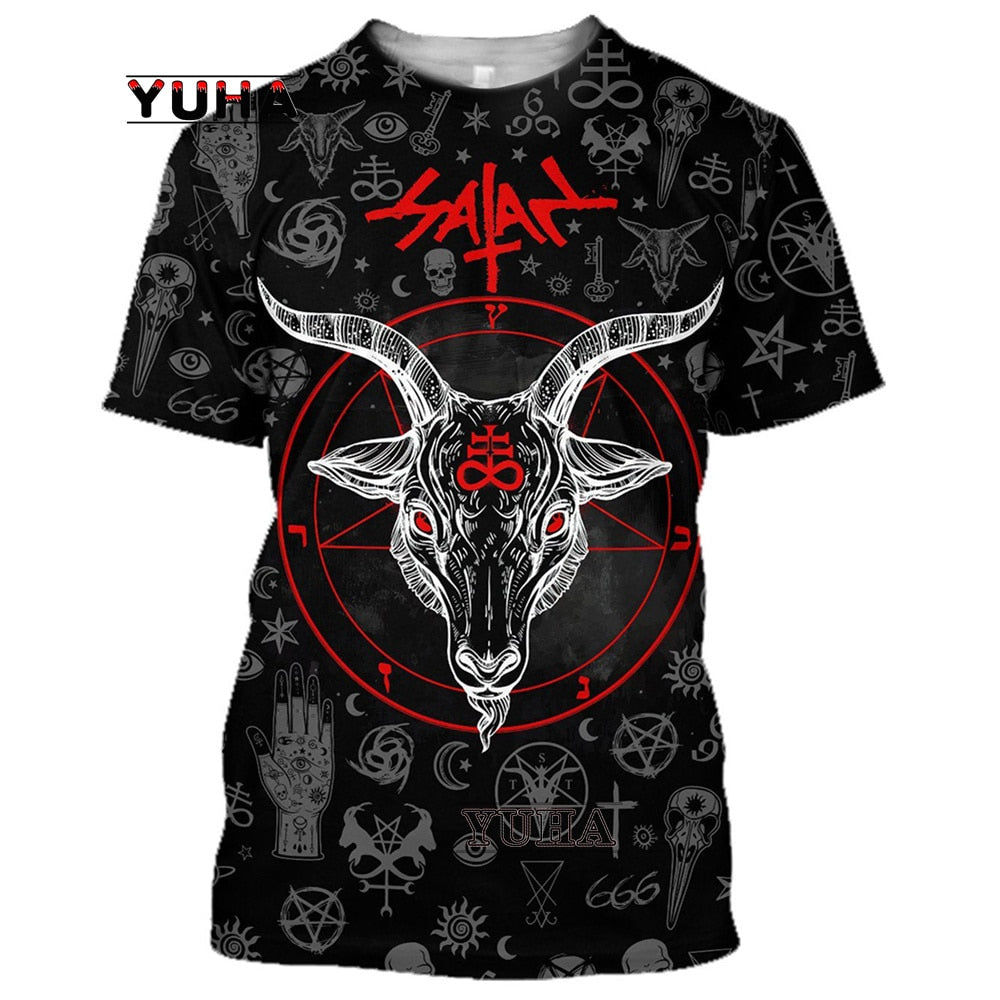Dragon Hollywood X -,Reaper Skull Angel And Demon 3D Printed All Over Men's T-shirts Summer Fashion Harajuku Short Sleeve Shirts Unisex Tops Tee