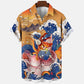 Dragon Hollywood X - 2023 3d Myth Retro Animal Men's Hawaiian Shirts Lapel Mens Womens Children Shirt Summer Shirts Lionfish Dragon Print Short Sleeve Loose Eu Size