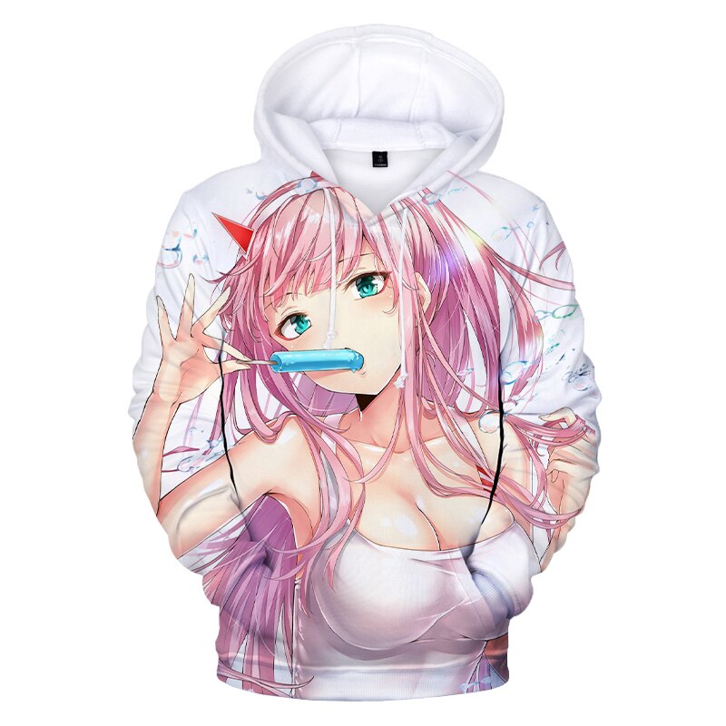 Dragon Hollywood X -  DARLING in the FRANXX 3D Hoodies Anime Zero Two Hoodie Sweatshirts Boys Girls Cute Clothes Men Women Streetwear Cool Pullover