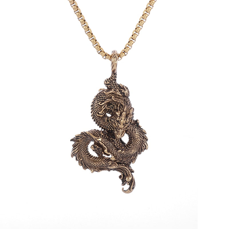 Dragon Hollywood X - Dragon Pendant Necklace for Men Women Fashion Necklace Party Jewelry Gift - BEVERLY HILLS - CALIFORNIA
