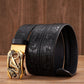 Dragon Hollywood X - Fashion Embossed Retro Male Female Unisex Belts Cowhide Genuine Leather Belt Dragon Pattern Automatic Buckle Strap - BEVERLY HILLS