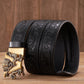 Dragon Hollywood X - Fashion Embossed Retro Male Female Unisex Belts Cowhide Genuine Leather Belt Dragon Pattern Automatic Buckle Strap - BEVERLY HILLS