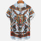 Dragon Hollywood X - 2023 3d Myth Retro Animal Men's Hawaiian Shirts Lapel Mens Womens Children Shirt Summer Shirts Lionfish Dragon Print Short Sleeve Loose Eu Size