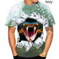Dragon Hollywood X - Horror Eerie Snake 3D Printing Men Women Children Domineering T-shirt Fashion Novelty Short Sleeve Unisex Fun Snakeskin Cobra Tops