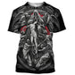 Dragon Hollywood X -,Reaper Skull Angel And Demon 3D Printed All Over Men's T-shirts Summer Fashion Harajuku Short Sleeve Shirts Unisex Tops Tee