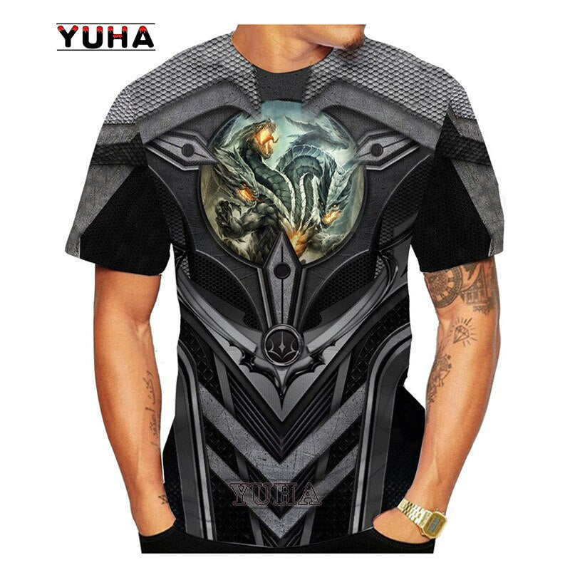 Dragon Hollywood X - Flying Dragon Art 3D Printed Mens and Womens Childrens T-shirt Summer Cool O Neck Short Sleeve Tee Tops Plus Size Hip Hop Streetwear Hipster T Shirt