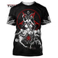 Dragon Hollywood X -,Reaper Skull Angel And Demon 3D Printed All Over Men's T-shirts Summer Fashion Harajuku Short Sleeve Shirts Unisex Tops Tee