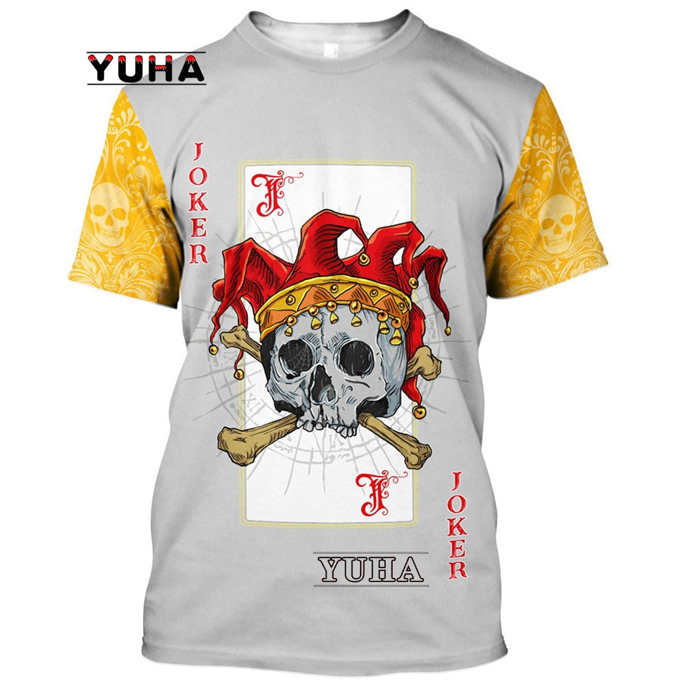 Dragon Hollywood X -,Reaper Skull Angel And Demon 3D Printed All Over Men's T-shirts Summer Fashion Harajuku Short Sleeve Shirts Unisex Tops Tee