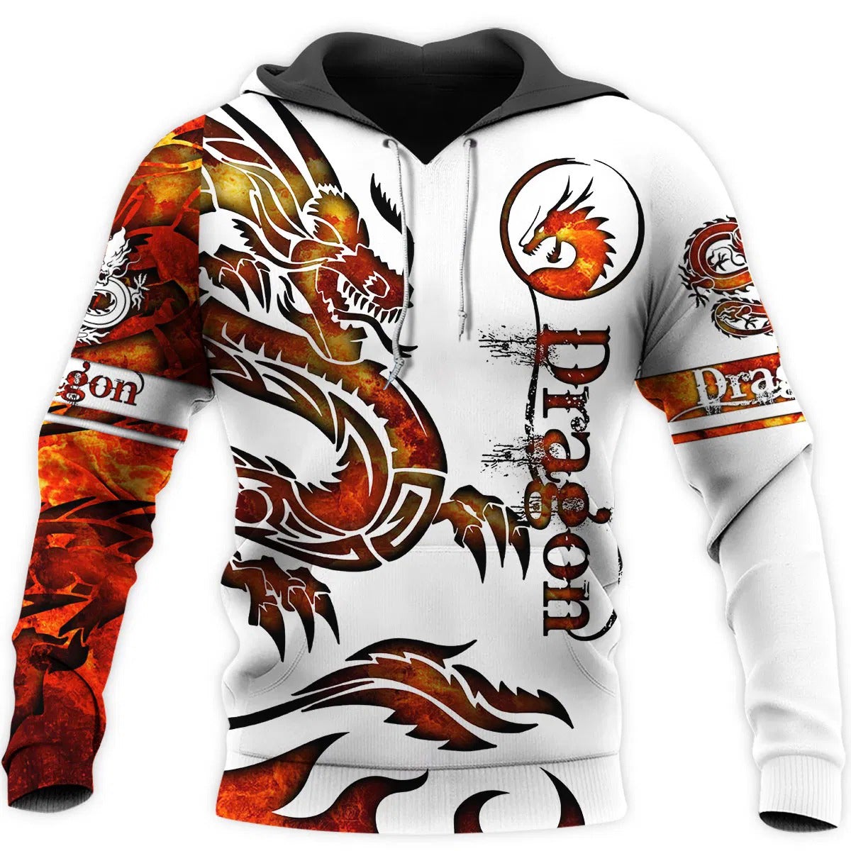 Dragon Hollywood X - Dragon And Tiger Tattoos 3D Printed Unisex Deluxe Hoodie Men Sweatshirt Streetwear Pullover Casual Jacket Tracksuit - BEVERLY HILLS CALIFORNIA