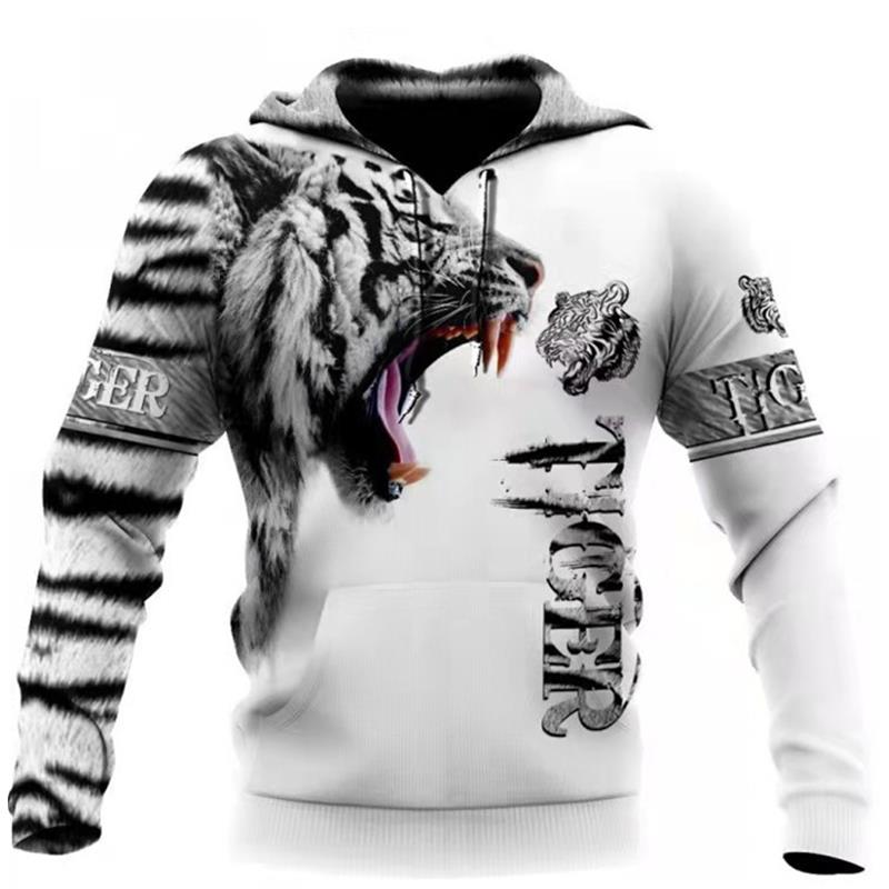Dragon Hollywood X - Vintage Men & Womens Hoodies Fashion Dragons Lions Wolves Printing Loose Pullover New Pattern Hooded Sweatshirts Comfortable Leisure Jackets - BEVERLY HILLS CALIFORNIA-