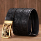 Dragon Hollywood X - Fashion Embossed Retro Male Female Unisex Belts Cowhide Genuine Leather Belt Dragon Pattern Automatic Buckle Strap - BEVERLY HILLS