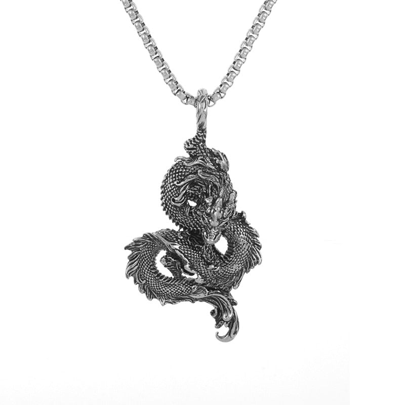 Dragon Hollywood X - Dragon Pendant Necklace for Men Women Fashion Necklace Party Jewelry Gift - BEVERLY HILLS - CALIFORNIA
