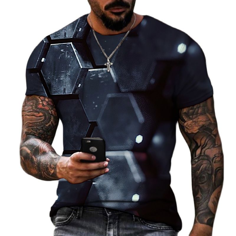 DRAGON HOLLYWOOD X - 3D Abstract Clothing Tattoo Dragon MENS WOMENS T Shirt 3D Printed Short Sleeve Polyester Fashion Casual Hip Hop Top Summer Free - BEVERLY HILLS