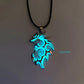 Dragon Hollywood X - Luminous Dragon Necklace Glowing Night Fluorescence Antique Silver Plated Glow In The Dark Necklace for Men Women Party - Beverly Hills, CA